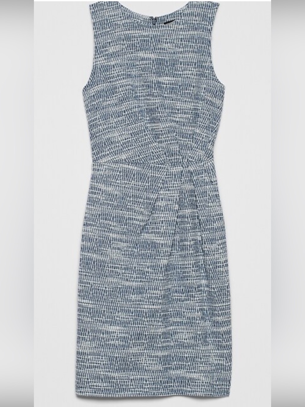 Banana Republic Blue and White Textured Sheath Dress